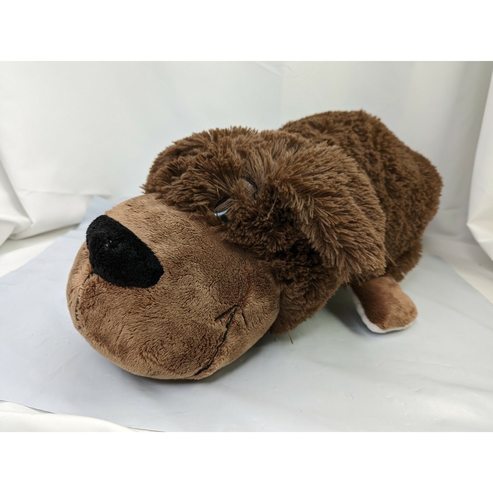 Flip a Zoo Bradley Dog Rachel Cat Plush 15 Inch Jay at Play Brown White Stuffed